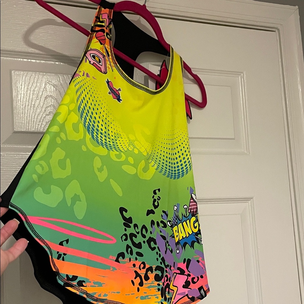 Bona fide emotion in motion Vibrant Multicolor Graphic Tank Top